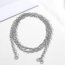 Load image into Gallery viewer, New Fashion Girls Metal Waist Chain Gold Plated Belt Decoration Belt for Dresses Women Circle Metal String Designer Belts