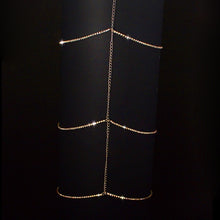 Load image into Gallery viewer, AWAYTR Sexy Leg Rhinestone Chain for Women Jewelry Accessories with Rhinestones Gold Silver Body Chains Boho Style Jewelry Belts