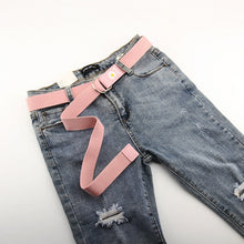 Load image into Gallery viewer, Small Daisy Print Canvas Women Belts Casual Candy Colors Waistband Pink Red 130cm girl Belt Harajuku Fashion 2020 NEW Strap