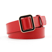 Load image into Gallery viewer, New Belts For Women Luxury Brand PU Leather Belts Casual High Quality Female Waist Belt Red Black Waistband Trousers Jeans