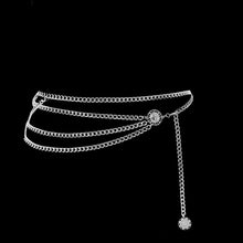 Load image into Gallery viewer, New Fashion Girls Metal Waist Chain Gold Plated Belt Decoration Belt for Dresses Women Circle Metal String Designer Belts
