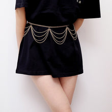 Load image into Gallery viewer, New Fashion Girls Metal Waist Chain Gold Plated Belt Decoration Belt for Dresses Women Circle Metal String Designer Belts
