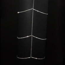 Load image into Gallery viewer, AWAYTR Sexy Leg Rhinestone Chain for Women Jewelry Accessories with Rhinestones Gold Silver Body Chains Boho Style Jewelry Belts
