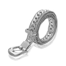 Load image into Gallery viewer, 2020 waist chain belt silver metal belts for women luxury brand ketting riem cinturon mujer rock hip hop dress belt pant fashion
