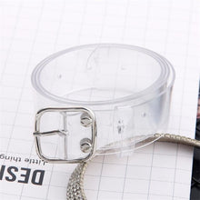 Load image into Gallery viewer, Women's Cute Transparent Belt Female Heart Buckle Waist Sweet Belt Fashion Waistband Ladies Jeans Dress Belt
