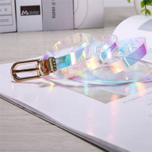 Load image into Gallery viewer, Women's Cute Transparent Belt Female Heart Buckle Waist Sweet Belt Fashion Waistband Ladies Jeans Dress Belt
